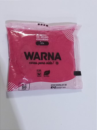 PÓ COLORIDO WARNA - ROSA - 1 unidade com 50 g.