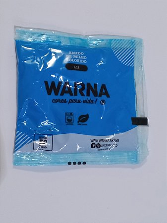 PÓ COLORIDO WARNA - AZUL - 1 unidade com 50 g