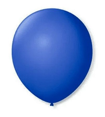 BALÃO LISO REDONDO - PIC PIC Nº 08 -  AZUL  - Pacote com 50 unidades