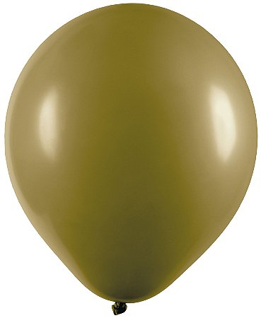 BALÃO LISO - ART-LATEX Nº 09 - OLIVA - Pacote com 50 unidades