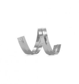 FECHO PRÁTICO PRATA FOSCO 4 mm x 11 cm - Pacote com 100 unidades