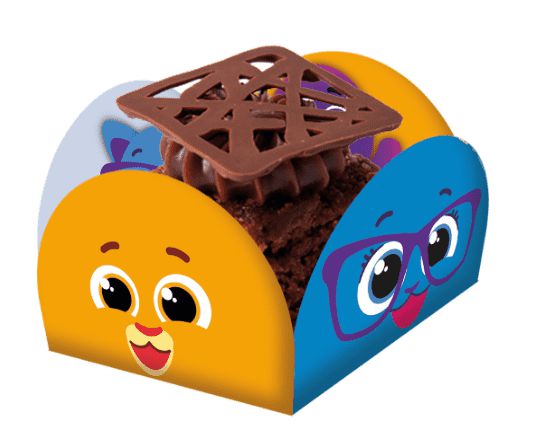 FORMINHA CAIXETA - BOLOFOFOS -  Pacote com 40 unidades