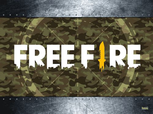 PAINEL DECORATIVO EM TNT - FREE FIRE - 1 unidade