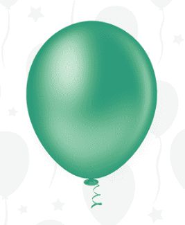 BALÃO LISO REDONDO - PIC PIC Nº 16 - VERDE ESCURO - Pacote com 12 unidades