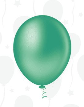 BALÃO LISO REDONDO - PIC PIC Nº 08 - VERDE - Pacote com 50 unidades