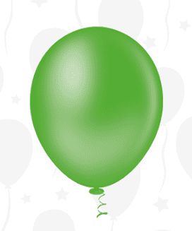 BALÃO LISO REDONDO - PIC PIC Nº 08 - VERDE CITRUS - Pacote com 50 unidades