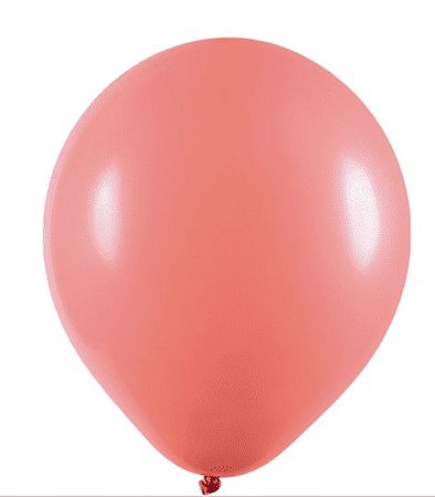 BALÃO LISO - ART-LATEX Nº 09 - CORAL - Pacote com 50 unidades