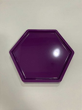 BANDEJA SEXTAVADA 18X20,5CM - ROXO - 1 unidade