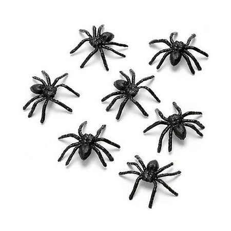 MINI BRINQUEDO -  ARANHA PRETA - 10 unidades