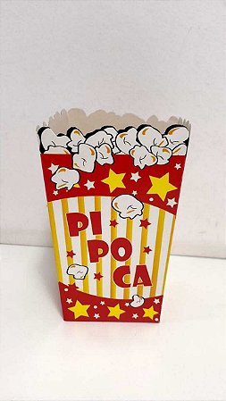 CAIXA PARA PIPOCA - POP CORN - Pacote com 10 unidades