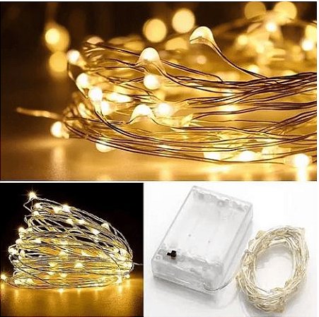 LUZ DE FADA - BRANCO QUENTE - 3 m - 1 unidade