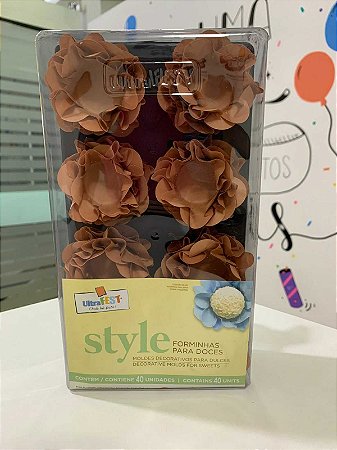 FORMINHA PARA DOCES - STYLE - OURO ROSÊ - Caixa com 40 unidades