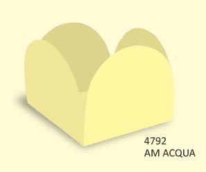 FORMINHA PARA DOCES CAIXETA 35mm - AMARELO CANDY - Pacote com 50 unidades