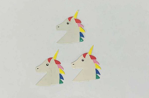 APLIQUE PARA LEMBRANCINHAS - UNICORNIO - Pacote com 20 unidades