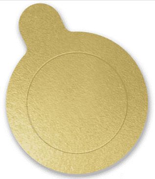 BASE PARA DOCES 5,5 cm - OURO - Ultrafest - Pacote com 20 unidades