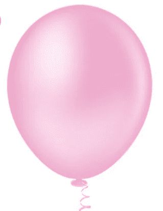 BALÃO LISO REDONDO - PIC PIC Nº 05 - ROSA BABY - Pacote com 50 unidades