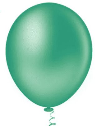 BALÃO LISO REDONDO - PIC PIC Nº 05 -  VERDE - Pacote com 50 unidades