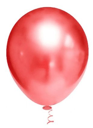 BALÃO PLATINO REDONDO - VERMELHO - PIC PIC Nº 09 - Pacote com 25 unidades