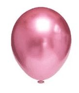 BALÃO PLATINO REDONDO - ROSA - PIC PIC Nº 09 - Pacote com 25 unidades