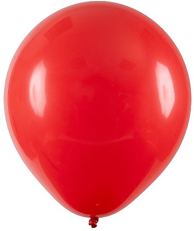 BALÃO REDONDO LISO - ART-LATEX Nº 07 - VERMELHO - Pacote com 50 unidades