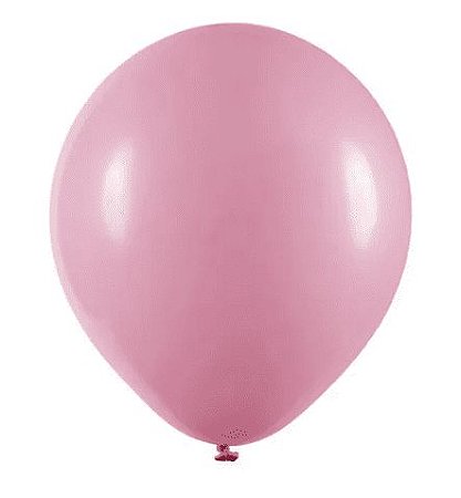 BALÃO REDONDO LISO- ART-LATEX Nº 09-  ROSA - Pacote com 50 unidades