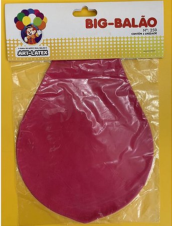 BIG BALAO  (FAT BALL) - ROSA MARAVILHA - ART-LATEX  Nº 250 - 1 unidade