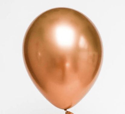 BALÃO PLATINO REDONDO - BRONZE - PIC PIC Nº 05 - Pacote com 25 unidades