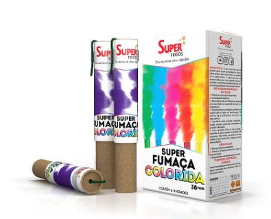 FUMAÇA COLORIDA BASTÃO 38 MM - VIOLETA - 1 UNIDADE