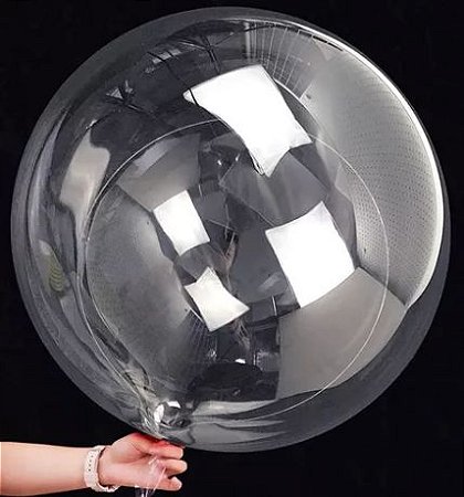 BALÃO BUBBLE TRANSPARENTE 36" (91 cm) - 1 unidade