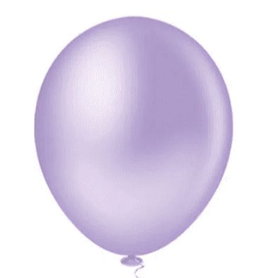 BALÃO LISO - ART-LATEX Nº16 - LILAS - Pacote com 12 unidades