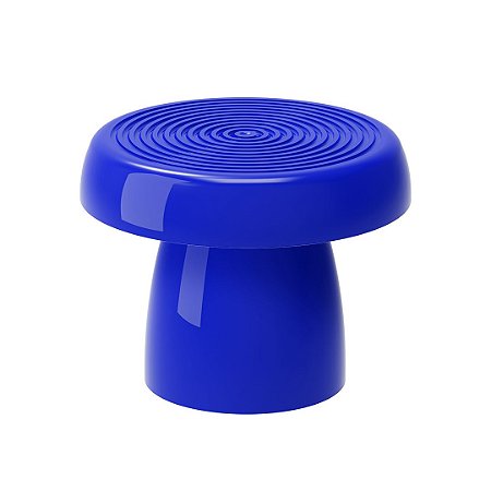 BANDEJA REDONDA ALEGRA 20 CM + PÉ (VASO) 15 CM - AZUL TURQUESA - Produfest