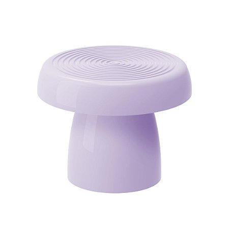 BANDEJA REDONDA ALEGRA 20 CM + PÉ (VASO) 15 CM - LILÁS CANDY - Produfest