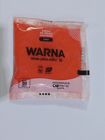 PÓ COLORIDO WARNA - LARANJA - 1 unidade com 50 g.