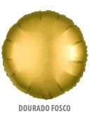 BALÃO FOSCO BOLA - DOURADO - 18" - 45 CM - 1 unidade.