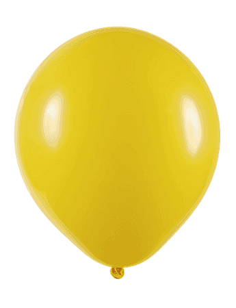 BALÃO LISO - ART-LATEX Nº16 - AMARELO OURO - Pacote com 12 unidades