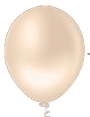 BALÃO LISO REDONDO - PIC PIC Nº 05 - NUDE - Pacote com 50 unidades