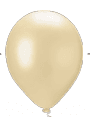 BALÃO PEROLA REDONDO PIC PIC N°16 AMARELO CANDY Pacote com 12 unidades