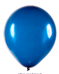 BALÃO REDONDO  ART-LATEX Nº 05 - AZUL MARINHO -Pacote com 50 unidades
