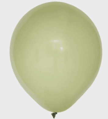BALÃO REDONDO  ART-LATEX Nº 24 - VERDE SALVIA - Pacote com 3 unidades