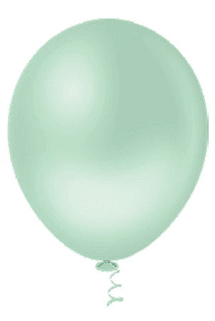 BALÃO PEROLA REDONDO PIC PIC N° 9 VERDE CANDY Pacote com 25 unidades