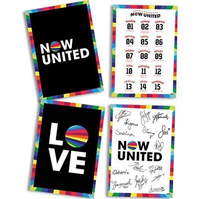 QUADROS DECORATIVOS NOW UNITED - Pacote com 4 UNIDADES