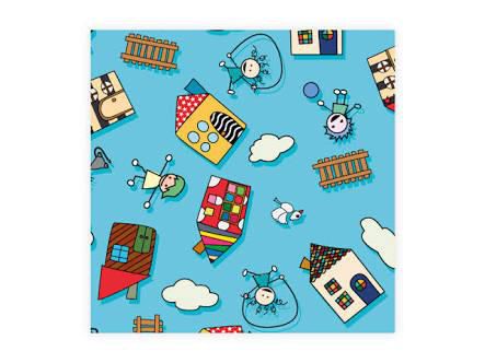 SACO PEROLADO PARA PRESENTES CASAS KIDS - 20X29 cm - Pacote com 50 unidades