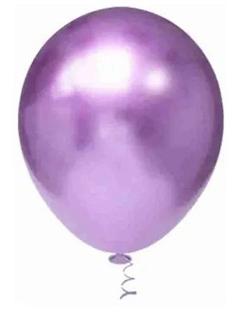 BALÃO PLATINO REDONDO - VIOLETA - PIC PIC Nº 05 - Pacote com 25 unidades