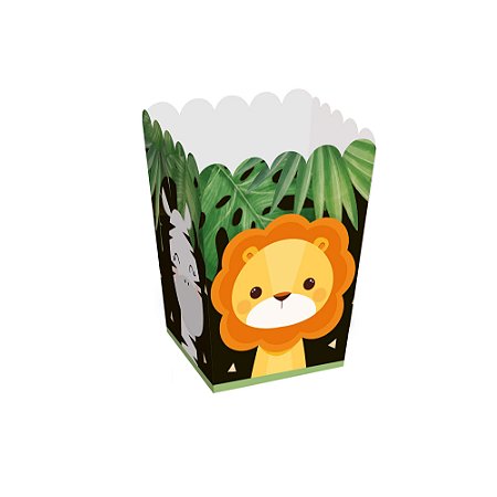 CAIXA PARA PIPOCA SAFARI - Pacote com 10 unidades