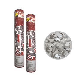 LANÇA CONFETES CHUVA DE PRATA  30 cm - 1 unidade