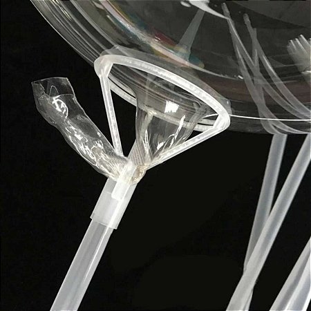 HASTE TRANSPARENTE PARA BALÃO BUBBLE - 45 cm - 1 unidade