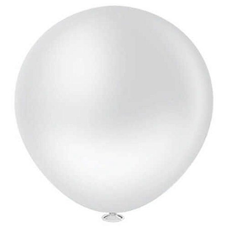 BALÃO GLOBO (FAT BALL) - BRANCO  - PIC PIC 250 - 1 unidade