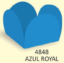 FORMINHA PARA DOCES CAIXETA 35mm - AZUL ROYAL - Pacote com 50 unidades