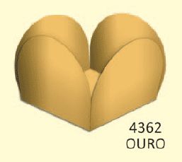 FORMINHA PARA DOCES CAIXETA 35mm - OURO - Pacote com 50 unidades