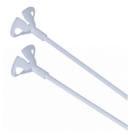 VARETA PARA BALAO 32 CM - BRANCA - 1 PACOTE COM 10 UNIDADES